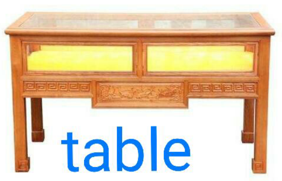 桌子英语单词图片