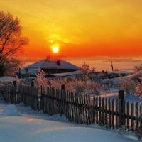 冬季唯美雪景头像图片[图7]