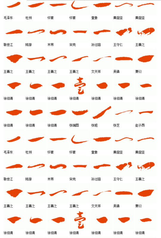 草书写字怎么写 一的毛笔字怎么写