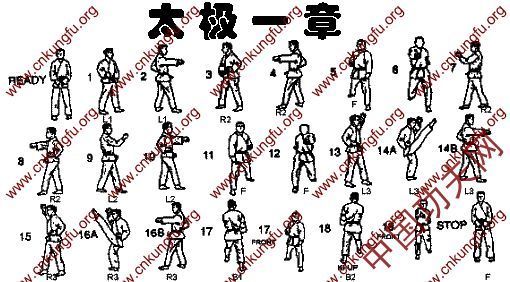 跆拳道八章每个动作的解说,有文字的