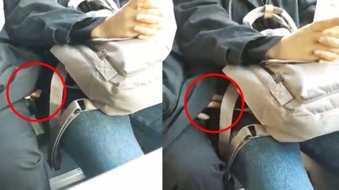 福建"公交色狼"摸人大腿被拍下 拍摄女子也曾被其伸"咸猪手"