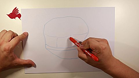 看视频学 画画之红军 八角帽, 5分钟学会一幅画, 高鳍红剑作品