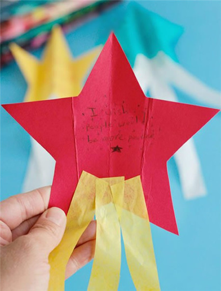 简单流星卡片制作图片