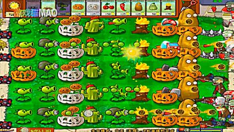 植物大战僵尸白天无限生存模式 整齐的布阵赏心悦目