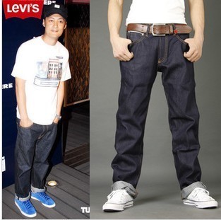 李维斯levis501 原布stf牛仔裤缩水养牛