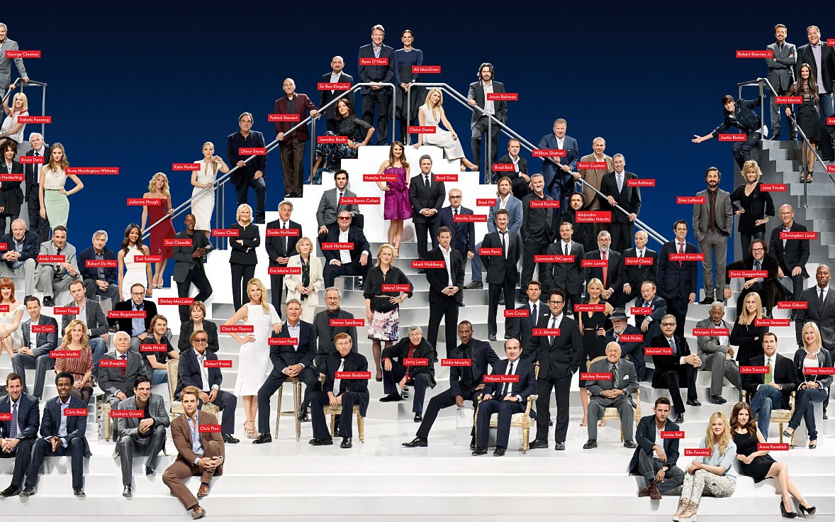 【梅丽尔斯特里普】派拉蒙100周年群星合照