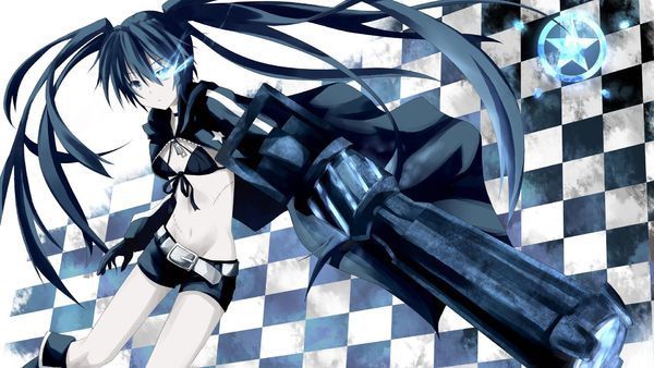 出自动画   黑岩射手 人物是   black rock shooter