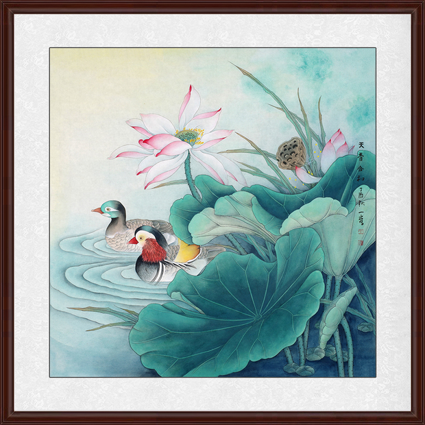 卧室挂什么装饰画好挂一副花鸟画太惊艳