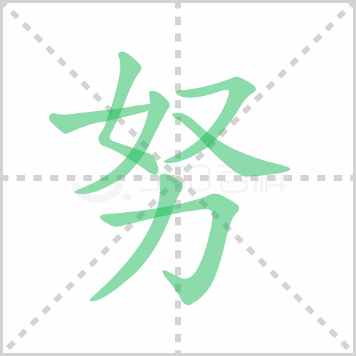 努的解释|读音|部首|组词