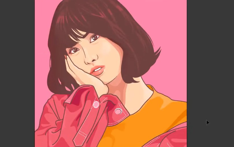 [图]使用Adobe Illustrator 绘制人物插画教程 人物绘画教程 Ai教程 插画教程