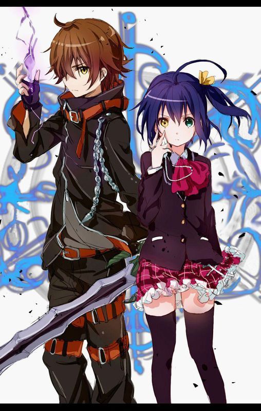 求一个紫色头发,短发,头上有呆毛的女主角与棕色头发的男主角的动漫