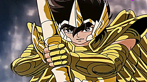 圣斗士:星矢誓不放弃,如今终拉满"黄金之弓",神情严肃瞄准海皇波塞顿