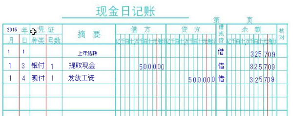 现金日记账的对方科目图片