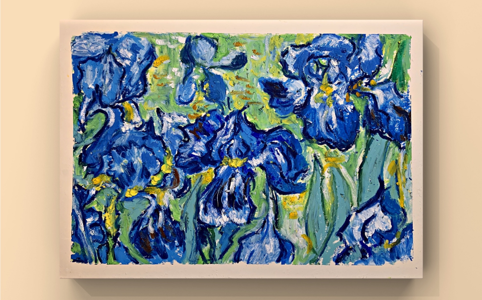 「油画棒教程」 梵高   鸢尾花(局部)