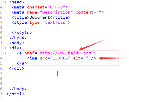 如何在图片上加超链接,求HTML代码