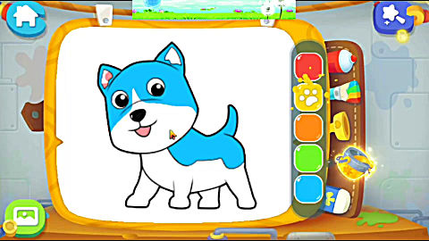  b>宝宝 /b>神奇画笔 涂色  b>宝宝巴士亲子早教 /b>益智游戏