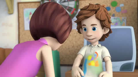 螺丝钉第二季: 螺丝钉家族全体出动第5集-吉姆给自己画肌肉自画像