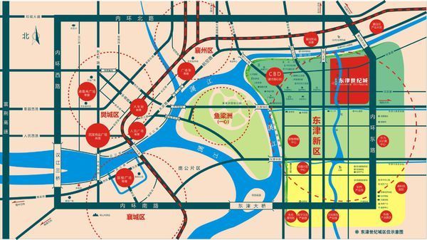 襄阳东津世纪城离新三中多远