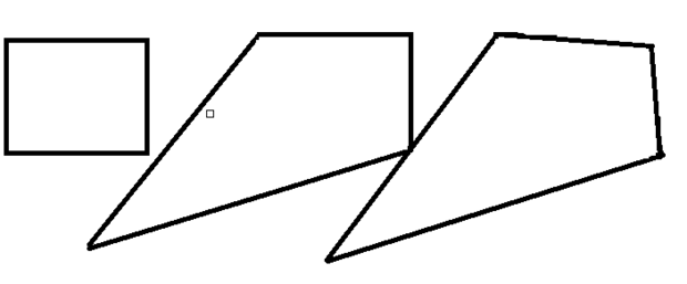 有三个钝角的四边形怎么画