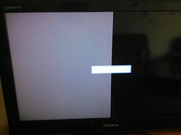 康佳液晶电视LC26DT68屏幕出现条纹,无异常