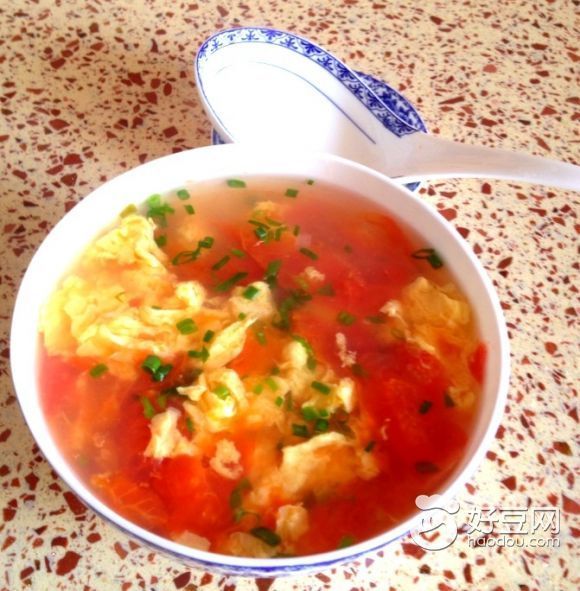 西红柿蛋花汤的家常做法