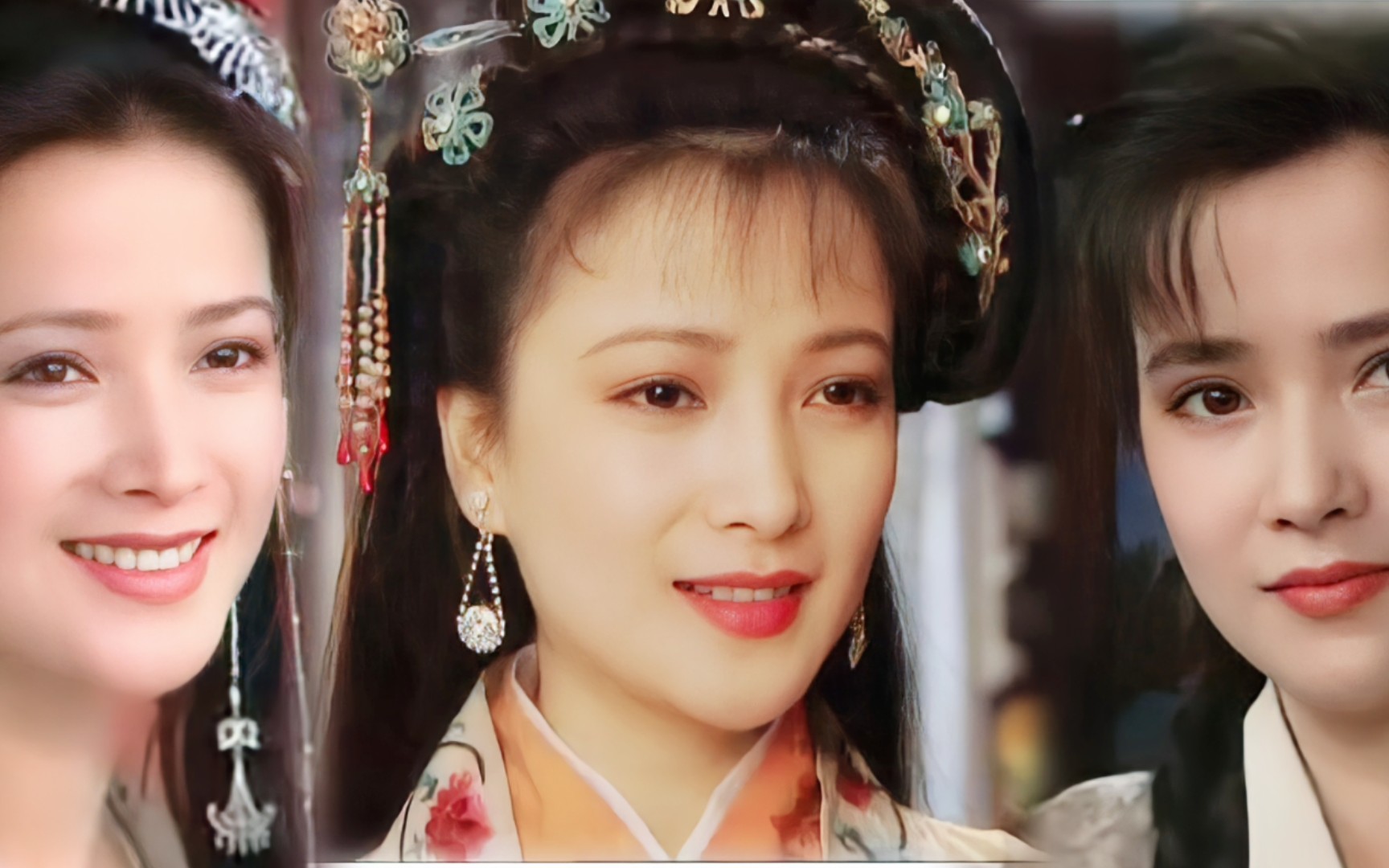 【何晴】漂亮就漂亮呗,还有小酒窝,嗯哼.