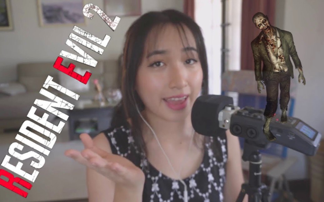 clareee 助眠】漂亮小姐姐玩生化危机游戏的助眠