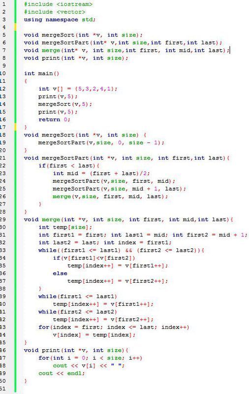 在quick sort 和merge sort里加入counter,如下图