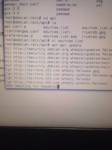 debian使用apt-get update,upgrade等命令后会