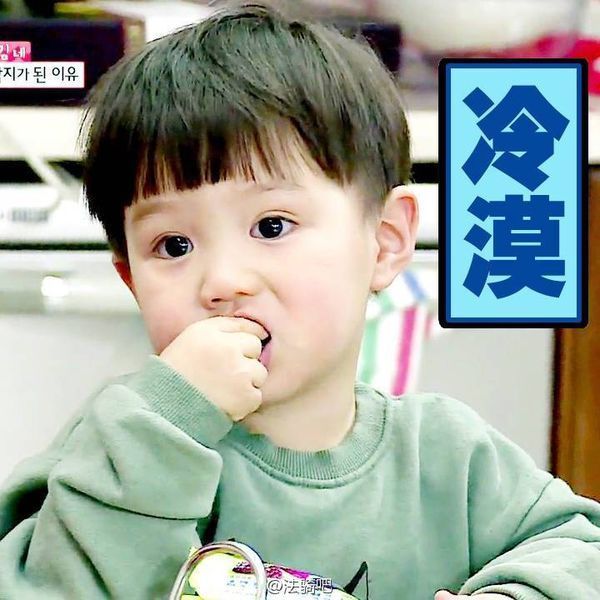 是谁?韩国的一个小孩微博有他很多表情包想知