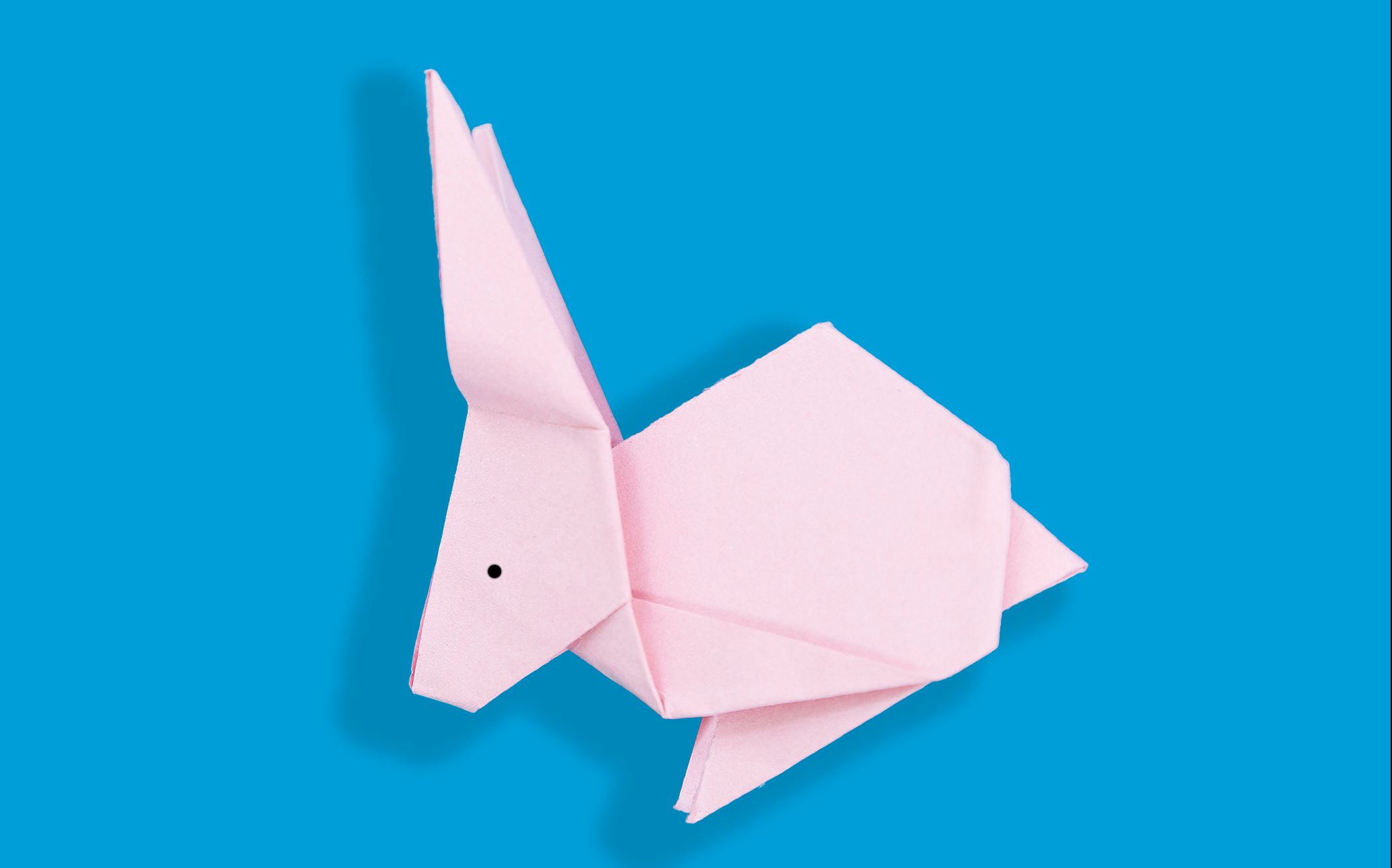 小白兔折纸方法,亲子立体手工,幼儿园创意手工制作