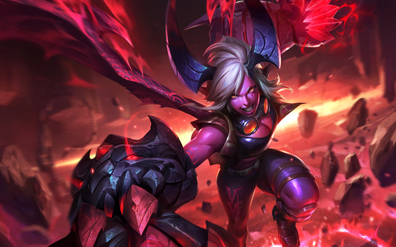 皮城执法官 蔚 炼狱魔女 皮肤浏览 skin spotlight