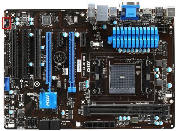 微星a88x-g41 pc mate前设耳机插主板哪里