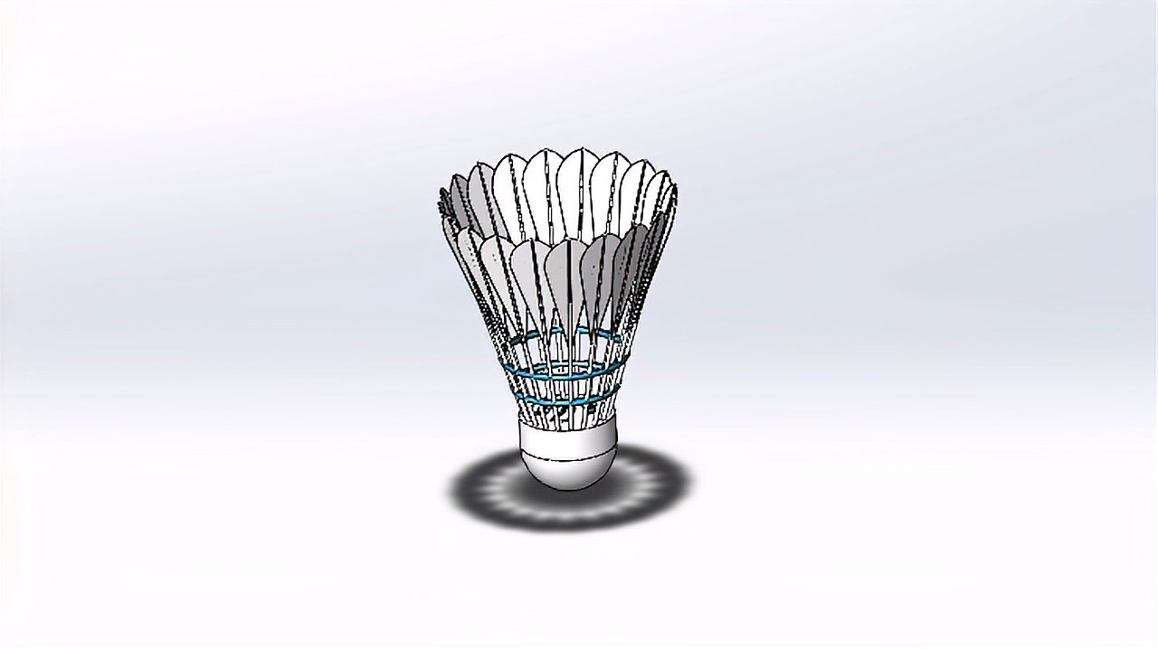 羽毛球 b>三维 /b>模型, b>学习三维制图 /b>的小伙伴快来看看吧!