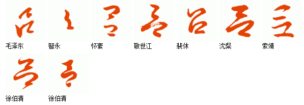 草书吕字怎么写和行写的吕字怎么写
