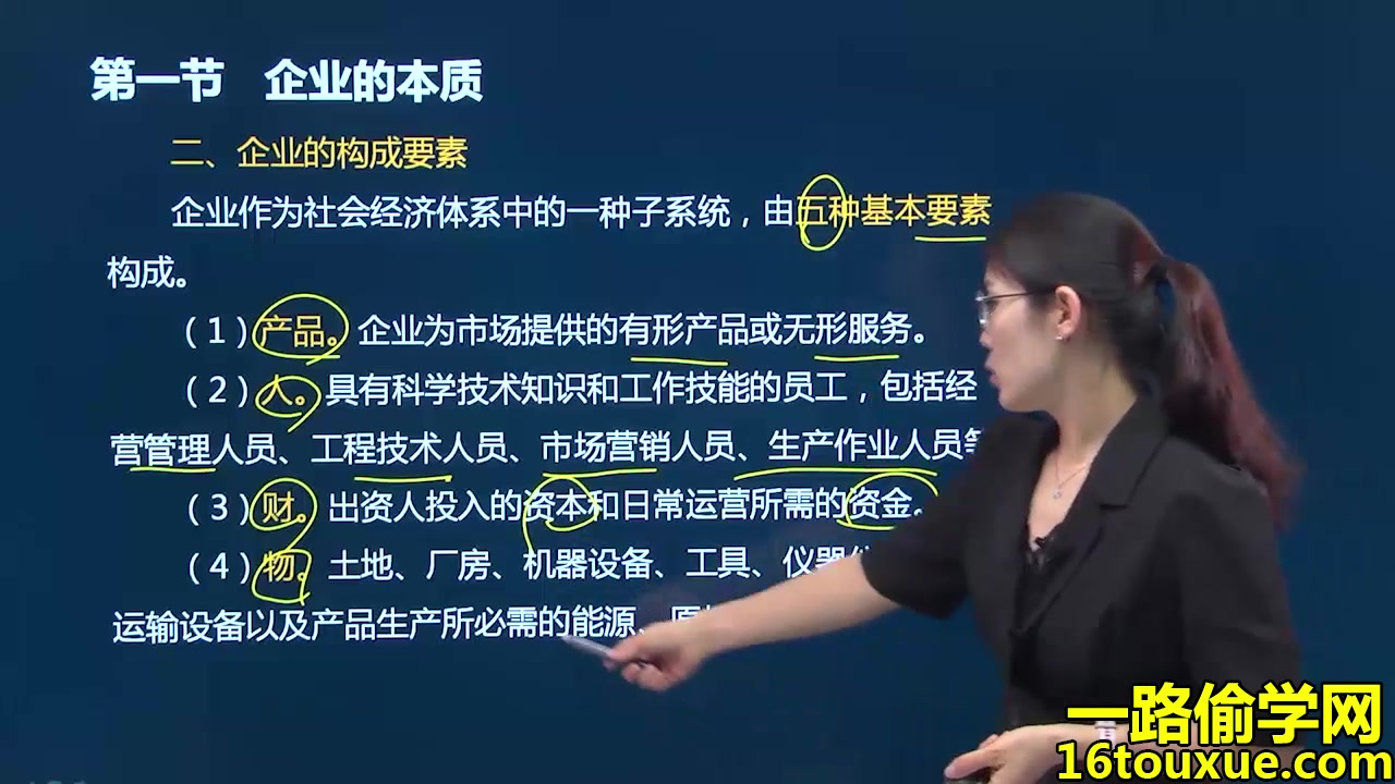 [图]自学考试企业管理概论00144重点知识点详讲解学习视频