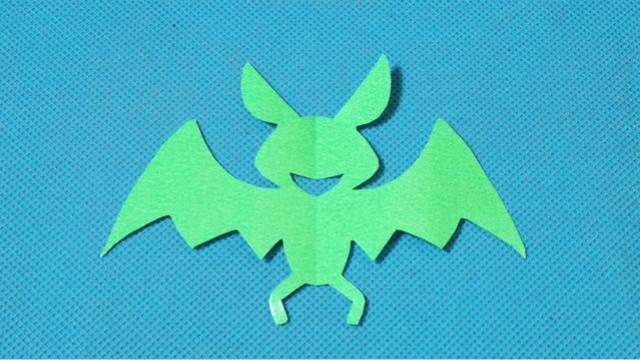 剪纸蝙蝠2 儿童剪纸教程大全 亲子手工diy教学