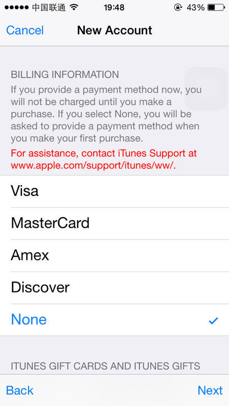 想注册个美国apple id 但一点done就出现这红字
