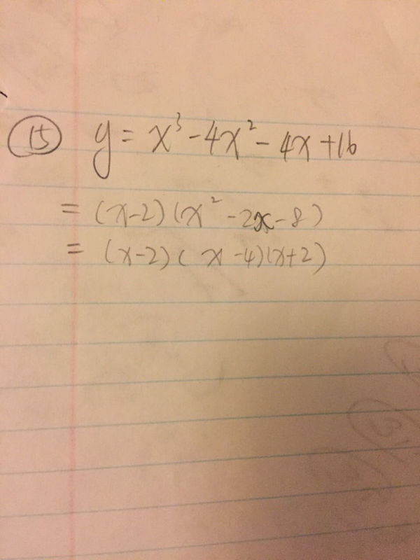 一元三次方程因式分解之后怎么画图?