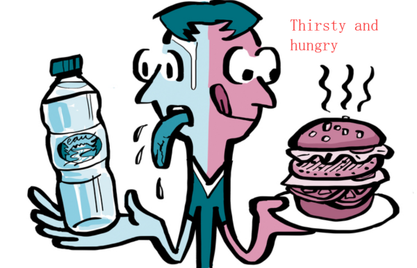 又渴又饿的5261英文:thirsty and hungry hungry 读法 英 [hgr]  美