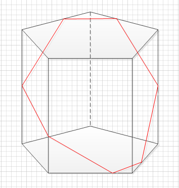 用一个平面去截一个五棱柱,截下来得平面最多是几边形的呢?