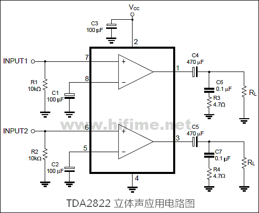 2822功放低噪音电路图图片