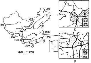 读我国农业生产潜力分布图,回答以下问题。(2