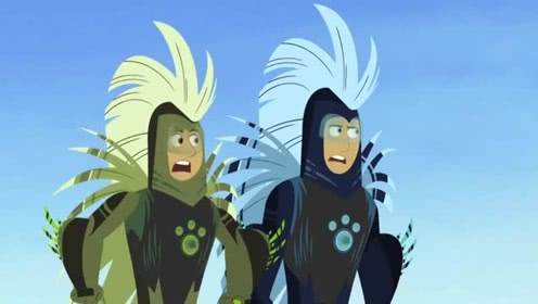 动物兄弟:扎克 机器人充满电了,马丁和克里斯遭到扎克 机器人的攻击