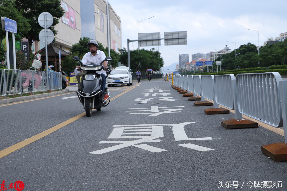 深圳首条非机动车道在沙井建成