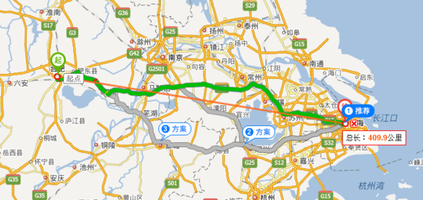 从合肥到上海的高速公路