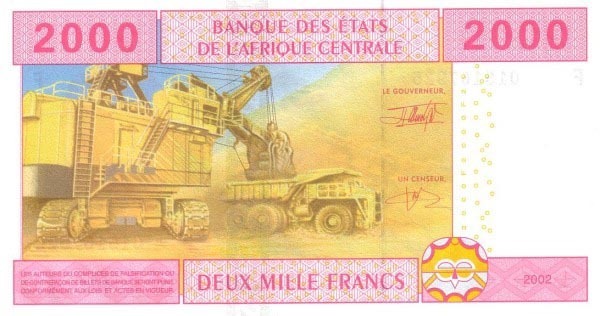 有一张2000的deux mille francs钱币。大概是人