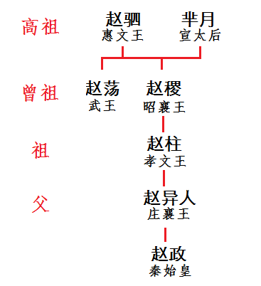 芈月传嬴驷的父亲是谁,嬴驷与嬴政的关系是什么