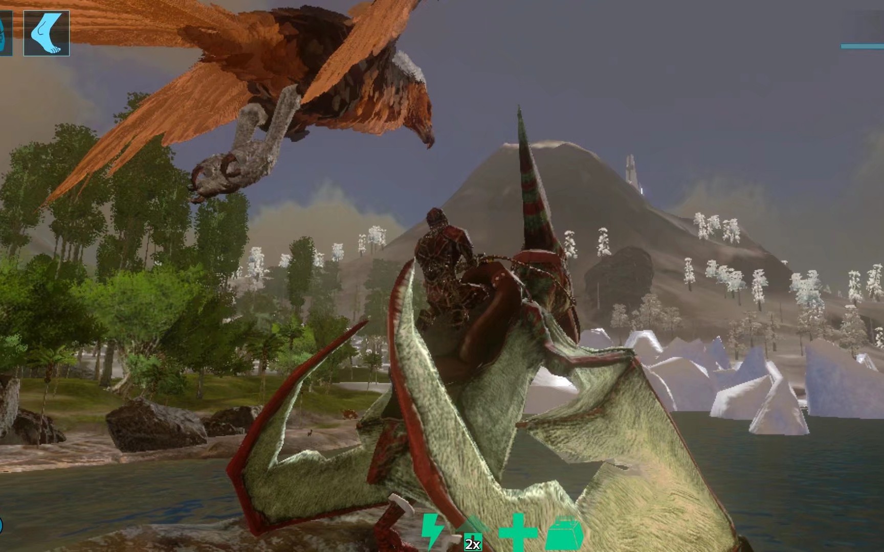 方舟生存进化(手游) 第三十一期:一只小小的 渐新象,居然对我喷粪?