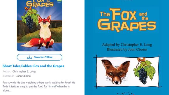 [图]美国幼儿园英语绘本朗读 Fox and the Grapes